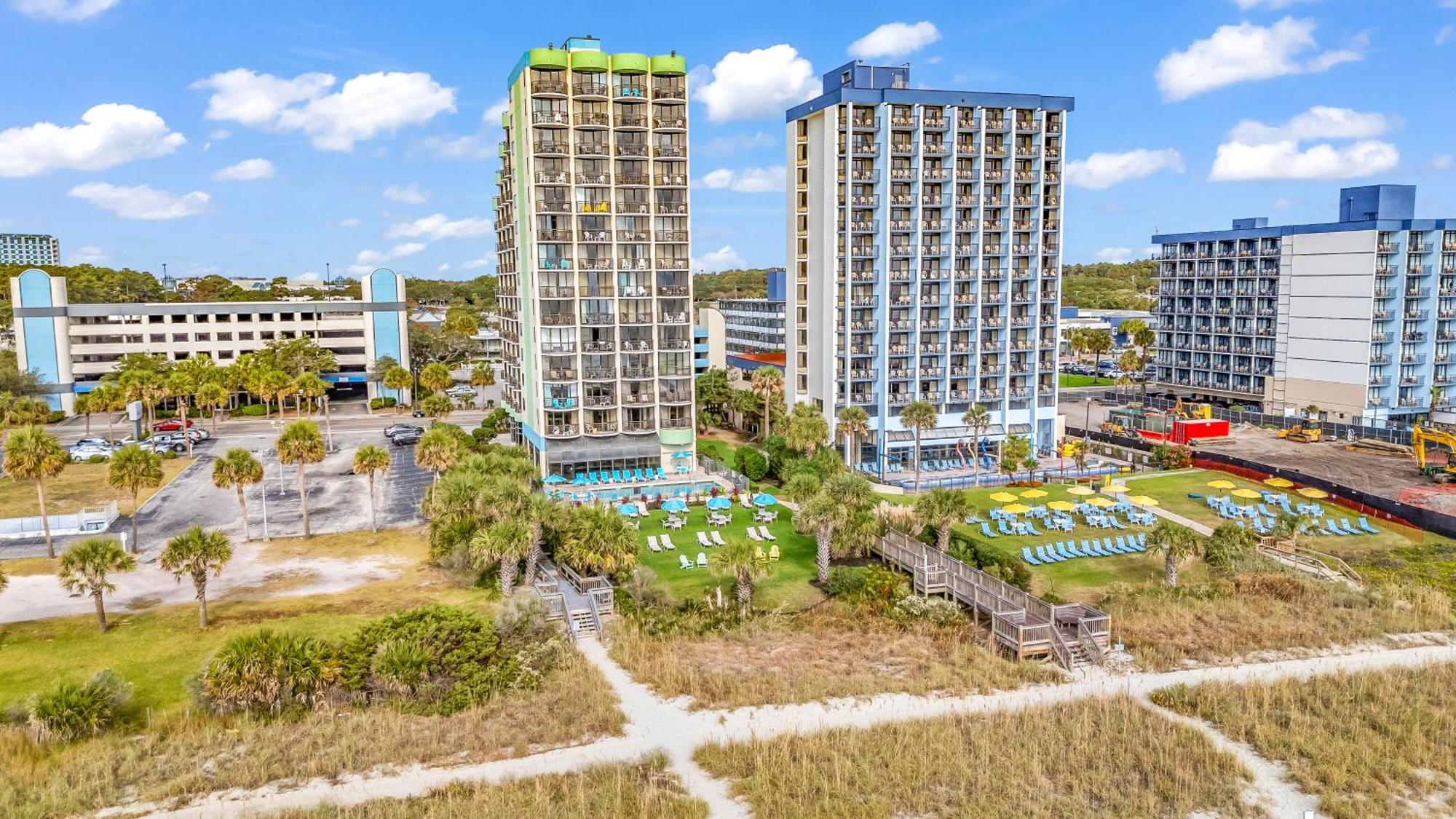 5Th Floor Direct Oceanfront Double Suite Sleeps 6 Meridian Plaza 503 Миртъл Бийч Екстериор снимка