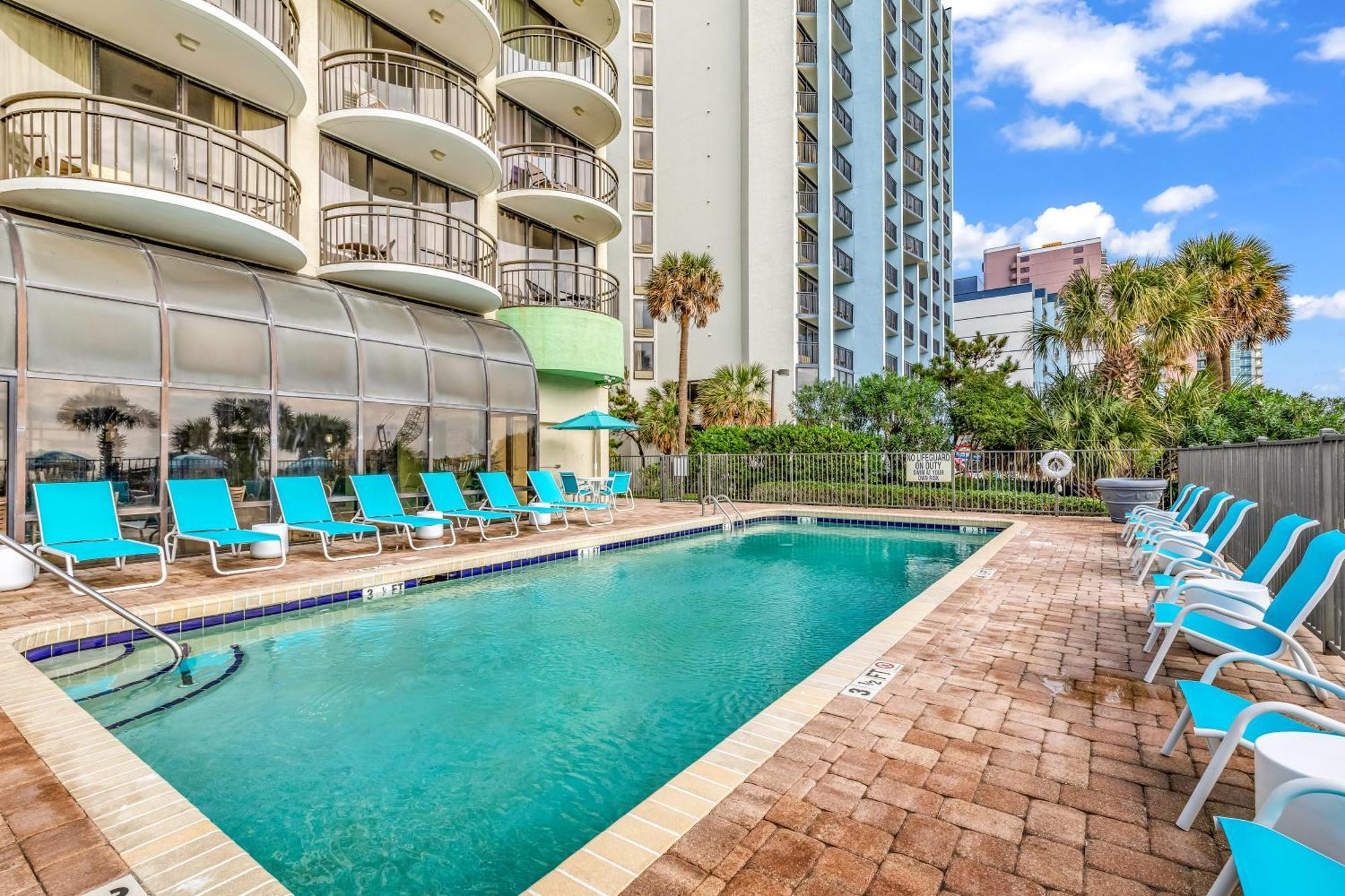 5Th Floor Direct Oceanfront Double Suite Sleeps 6 Meridian Plaza 503 Миртъл Бийч Екстериор снимка
