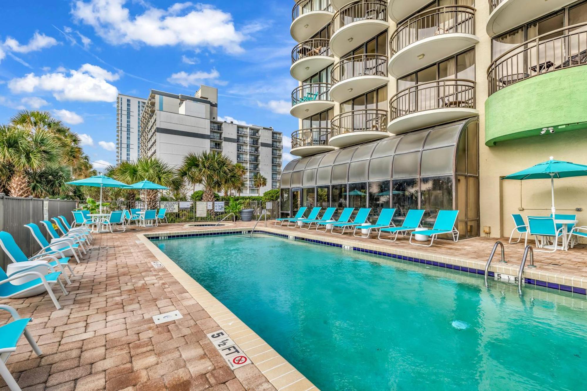 5Th Floor Direct Oceanfront Double Suite Sleeps 6 Meridian Plaza 503 Миртъл Бийч Екстериор снимка